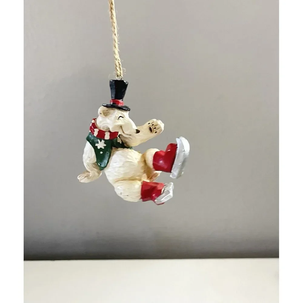 VTG Christmas‎ Ornament Dancing Skiing Polar Bear